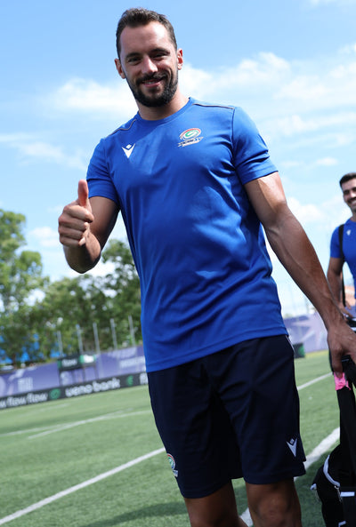 Remera para gym Azul Yacare XV